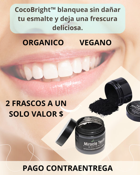 CocoBright™ - POLVO BLANQUEADOR DENTAL  "2 por 1"
